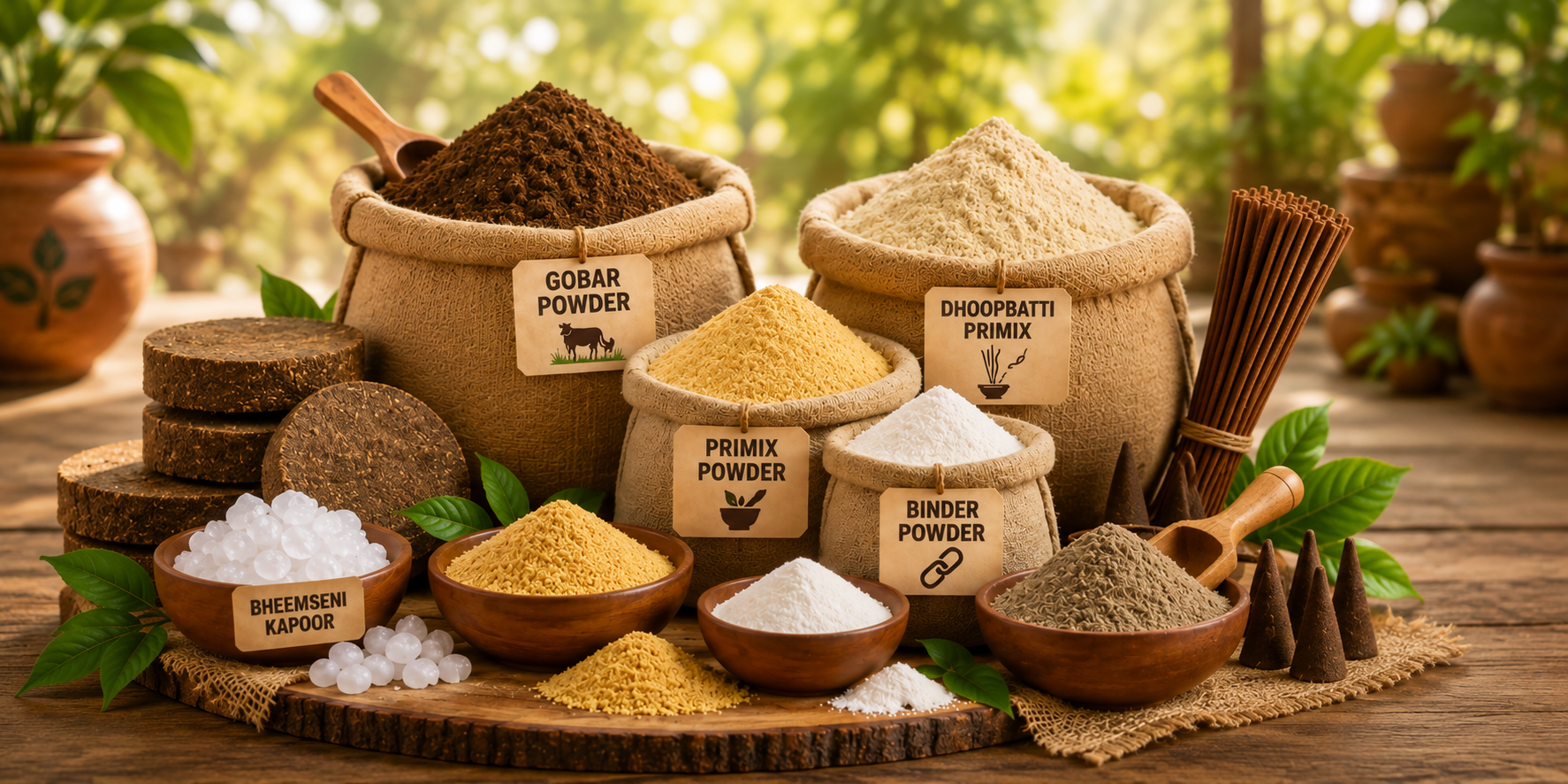 Raw Gobar Powder Primix